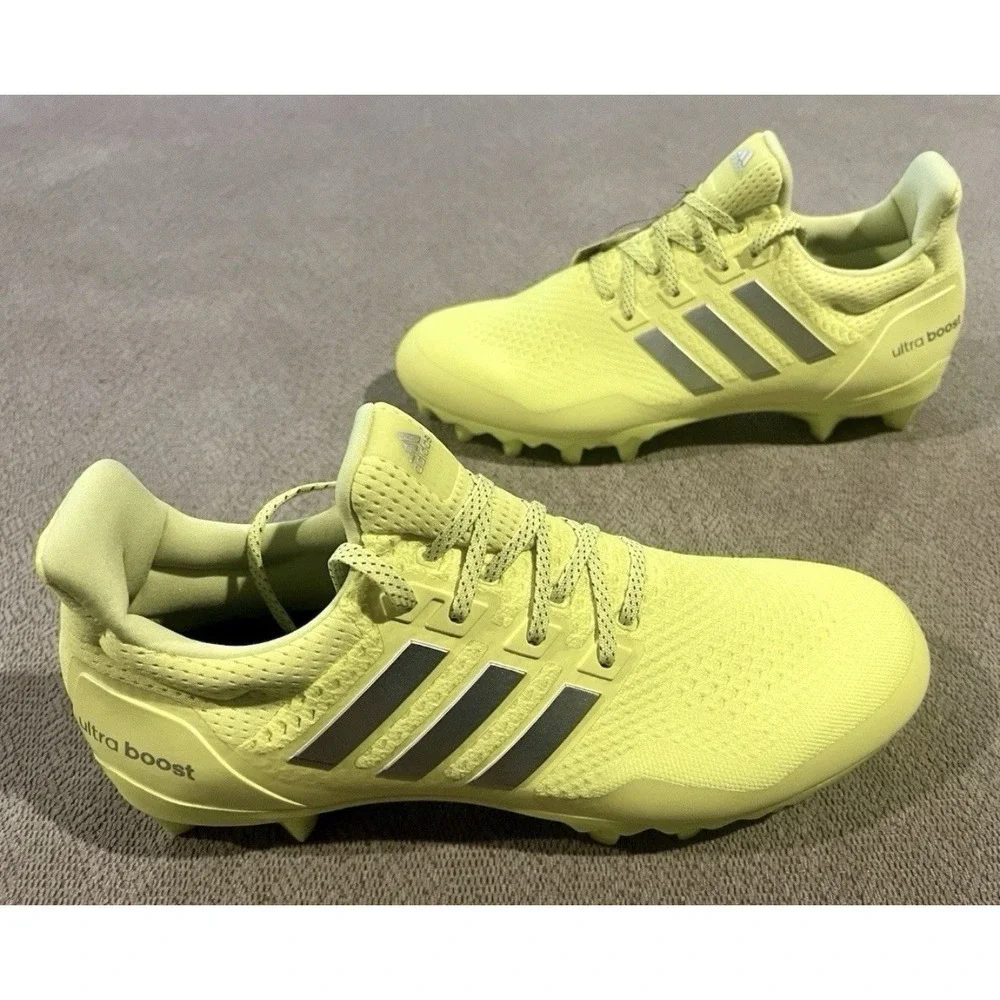 Men's Adidas UltraBoost Football Cleats Solar Yellow JP7413 US Size 11 New Rare